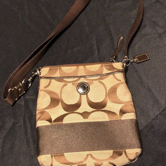 Coach Bags Coach Crossbody Brown North South Logo Poshmark